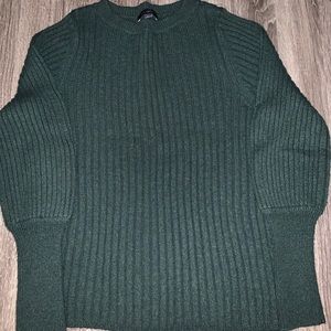 Ann Taylor Ribbed Crewneck Wool Sweater Sz Large